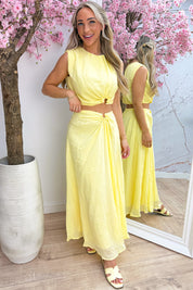 Senorita gold ring co-ord - Geel