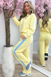 Stripe comfy co-ord - Geel