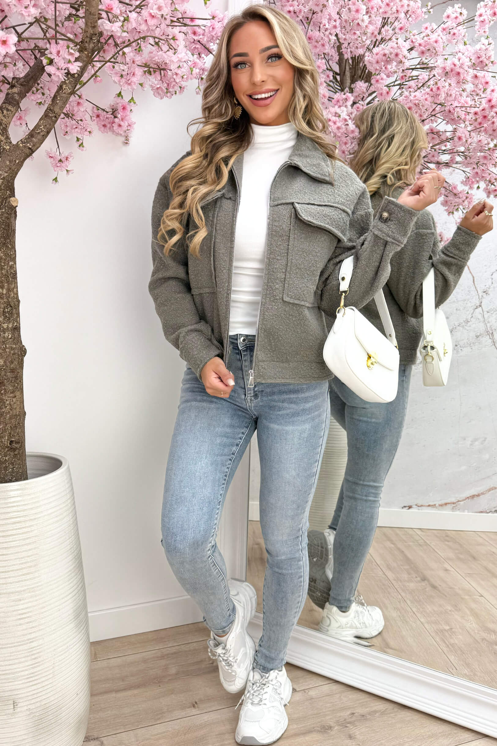 My favorite teddy jacket - Taupe