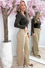 Squared travel topje - Bruin