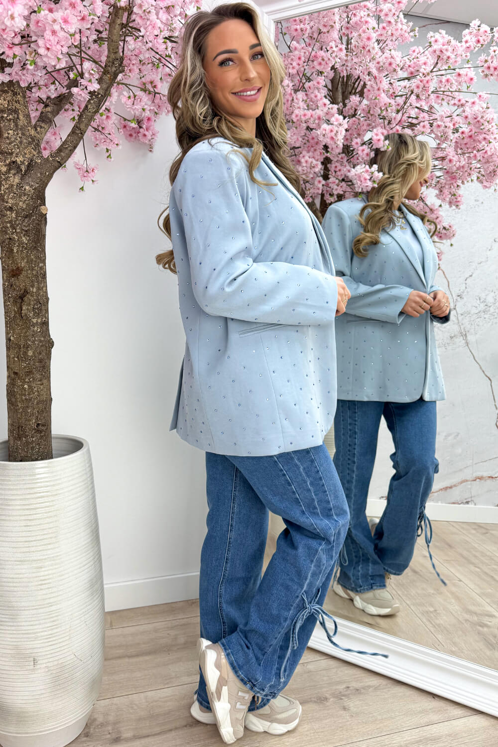 Diamond blazer - Jeans blue