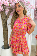Solero flairy dress - Oranje