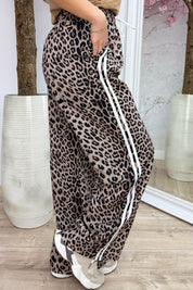 Leopard stripe pants - Taupe