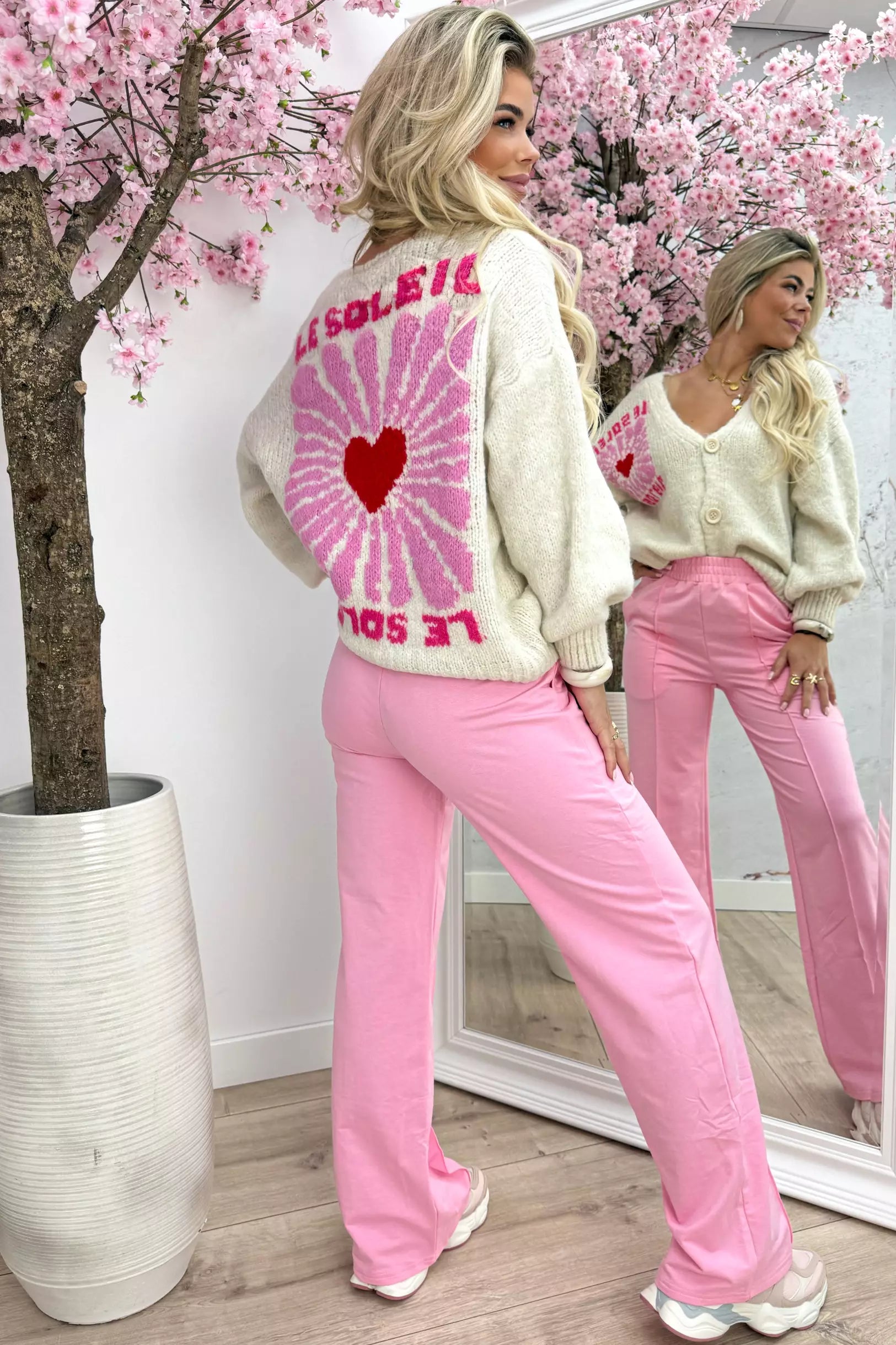 Made for you basic comfy pants - Lollypop roze