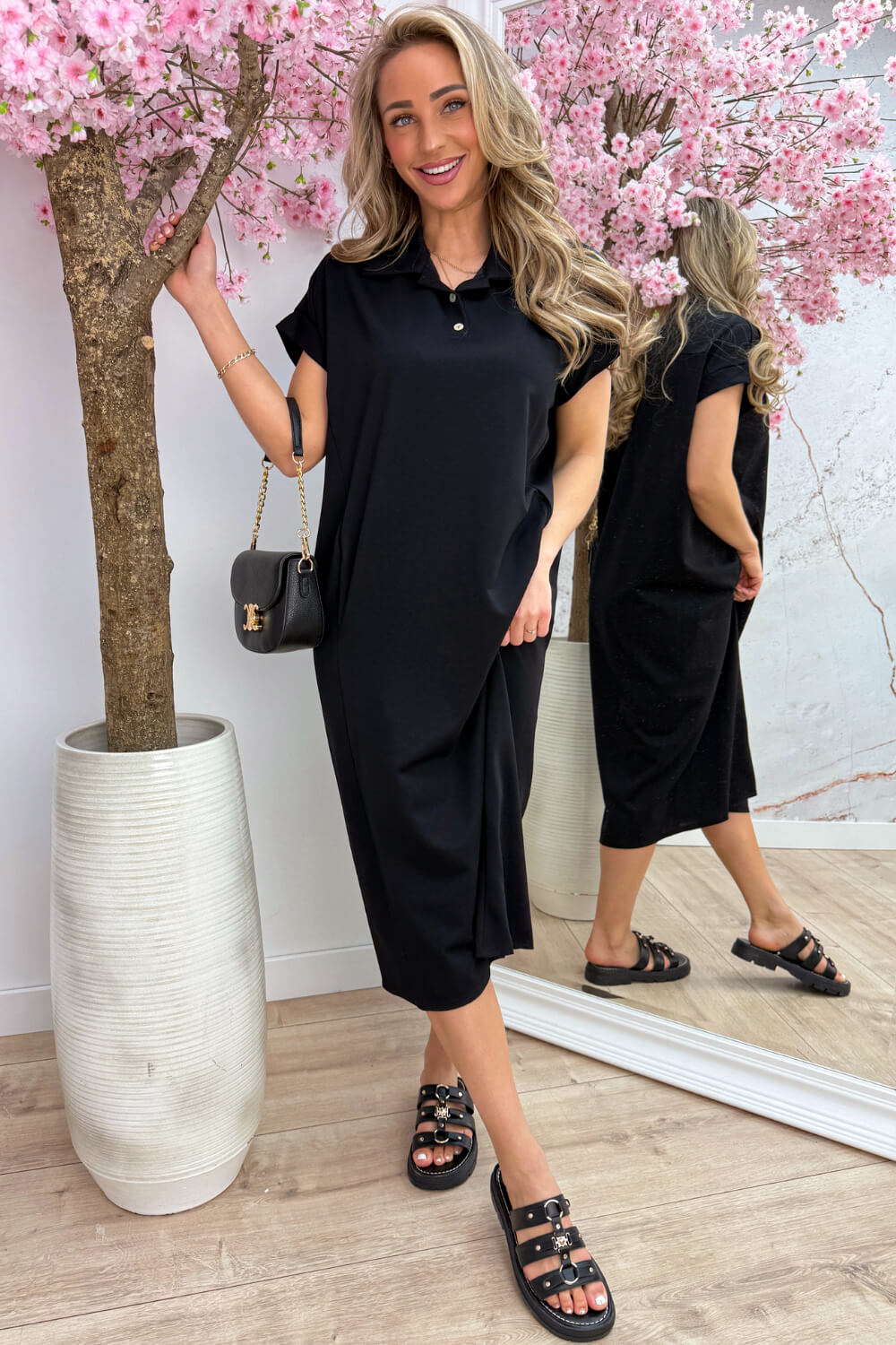 Simple charm dress - Zwart