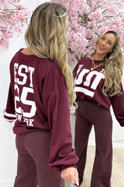 Ny Oversized Sweater - Bordeaux
