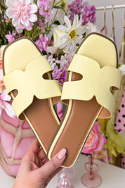 Basic comfort slipper - Geel