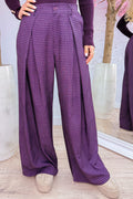 Check your next move pantalon - Berry purple