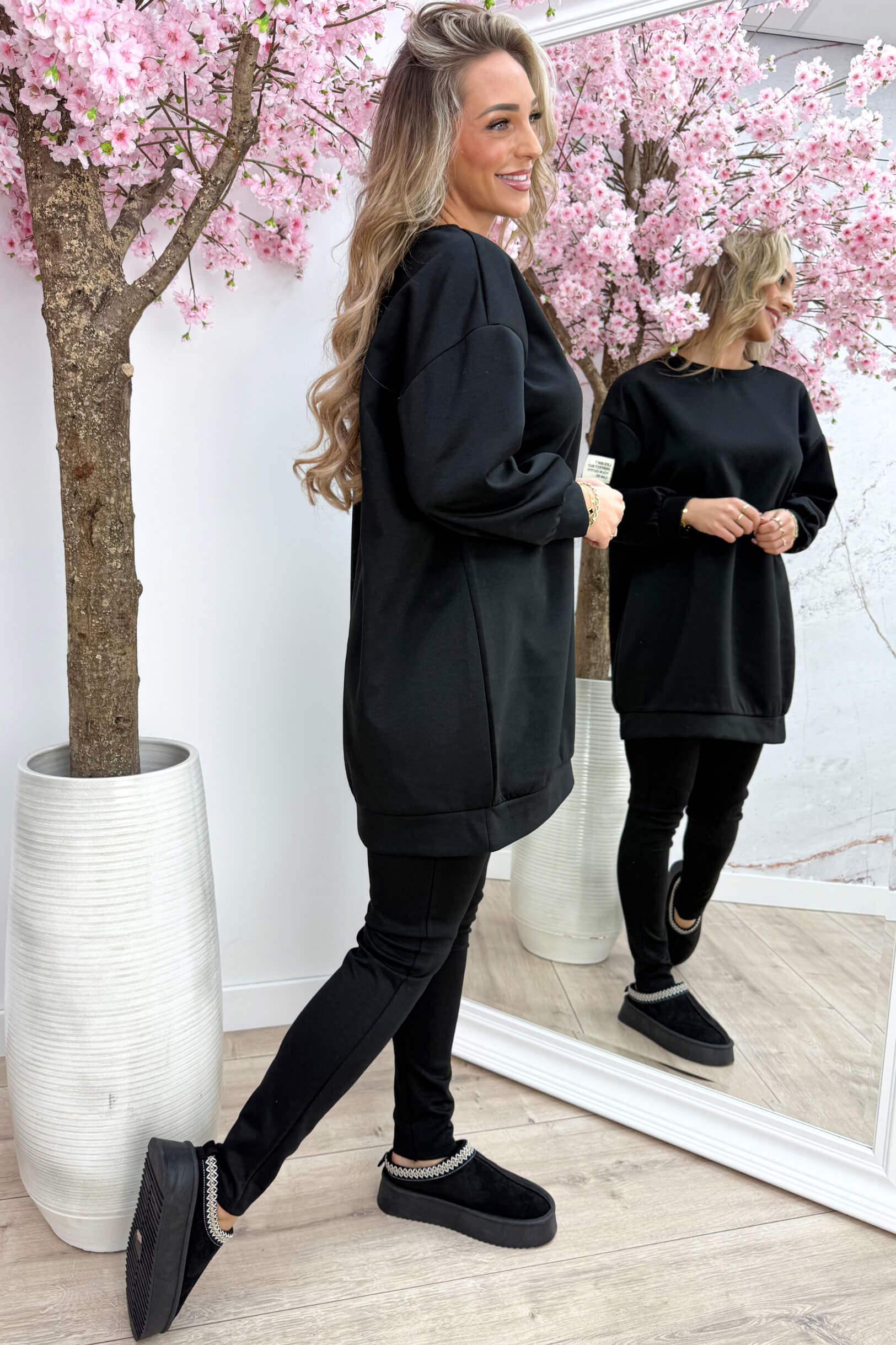 Another perfect embleem comfy co-ord - Zwart