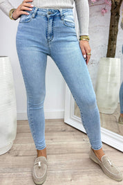 High waist push-up jeans HM5321-1 - Jeans blue