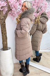 Winter is calling winterjas - Taupe