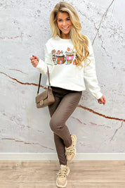 Christmas candy sweater - Wit