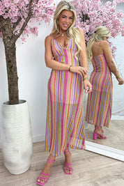 Sugar Rush Maxi Dress - Lollypop Pink