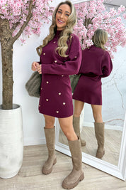 Falling in love skirt - Bordeaux