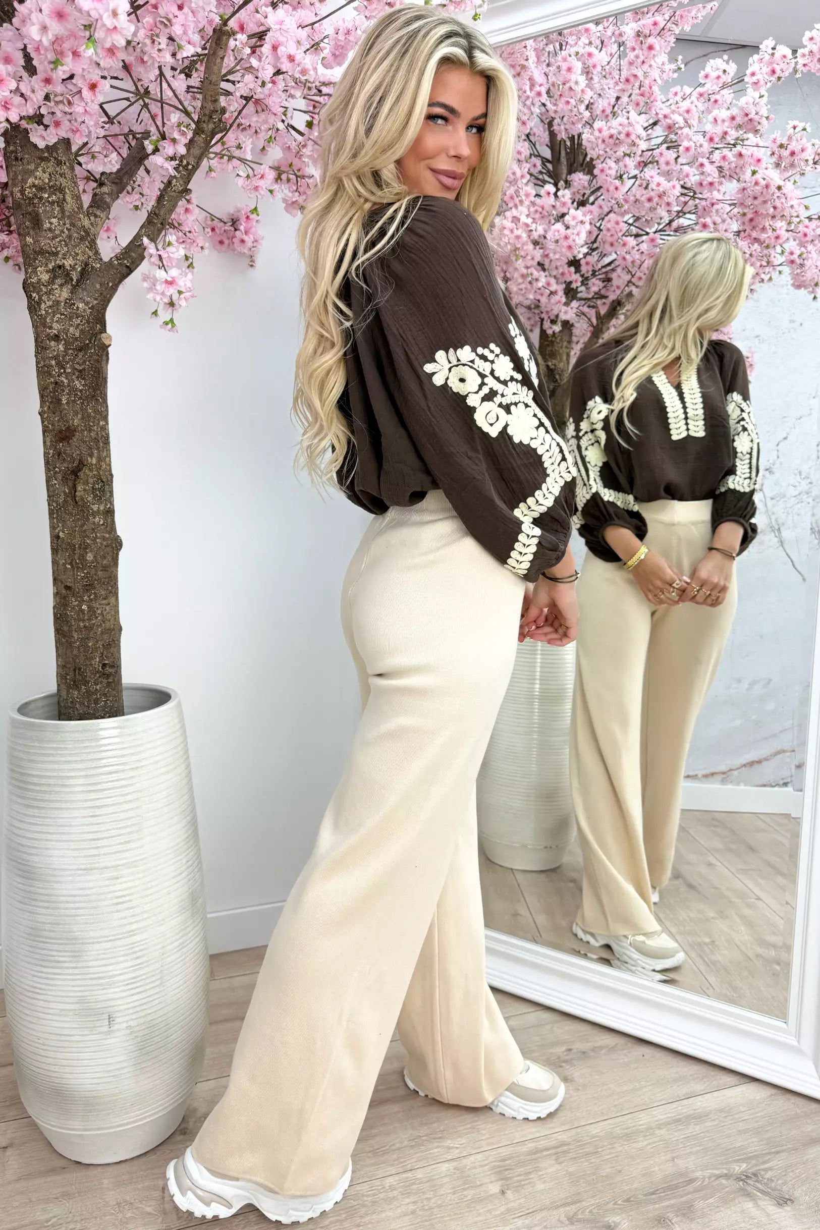 C comfy flair pants - Beige