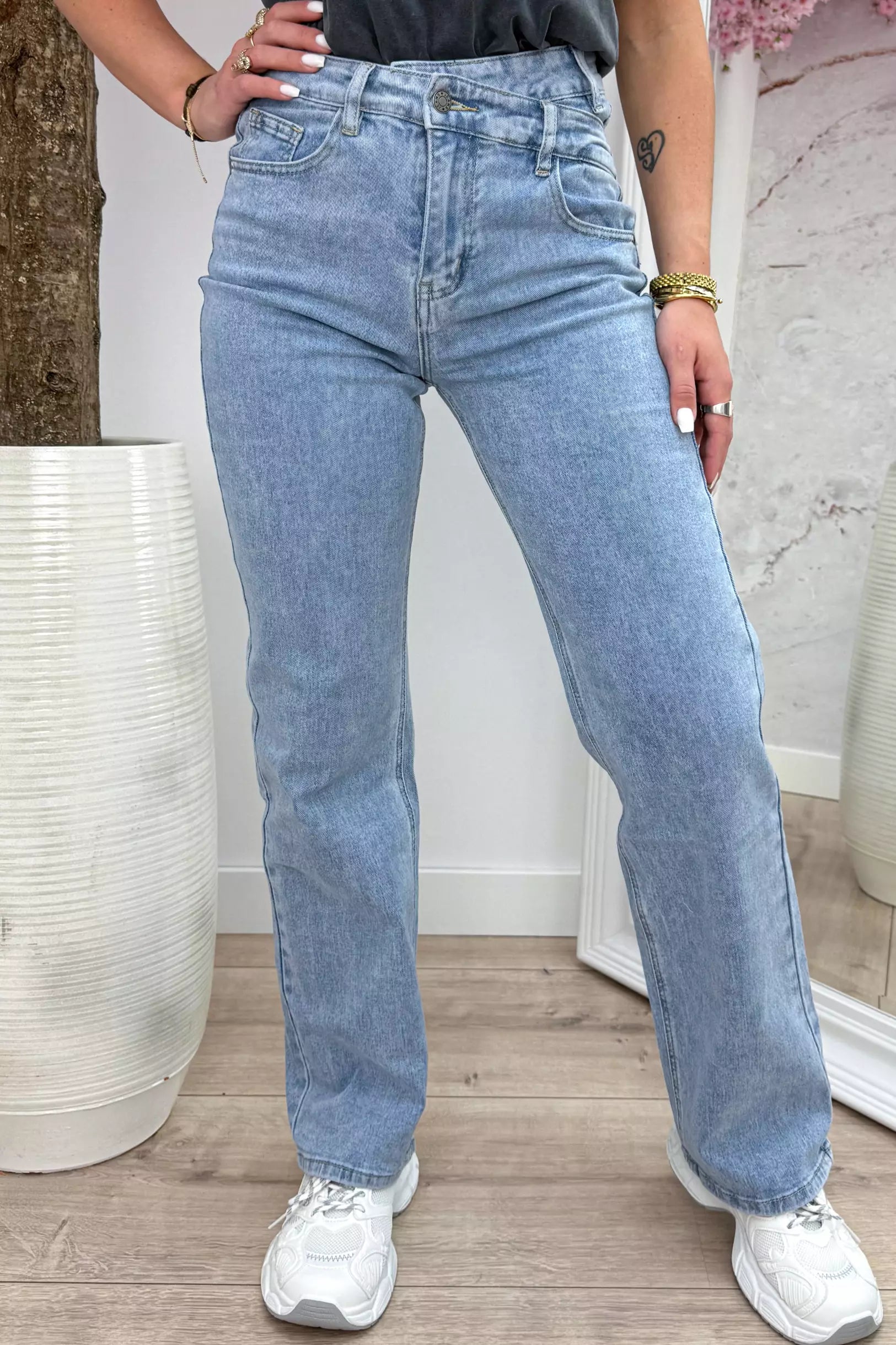 Cross Straight Lay Jeans Rd8568 - Jeans Blau