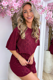Simply perfect co-ord - Bordeaux