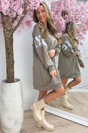 NYC sweater dress - Taupe