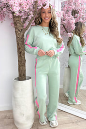 Stripe comfy co-ord - Mint