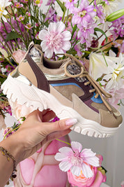 Wild leopard chunky sneaker - Taupe