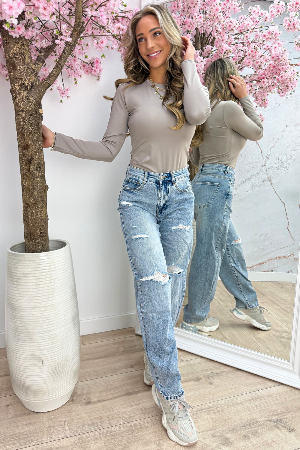 Basic travel topje - Taupe