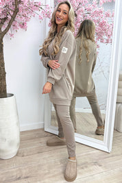 Another perfect embleem comfy co-ord - Taupe