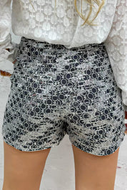 Let's get sparkly paillet short - Zwart