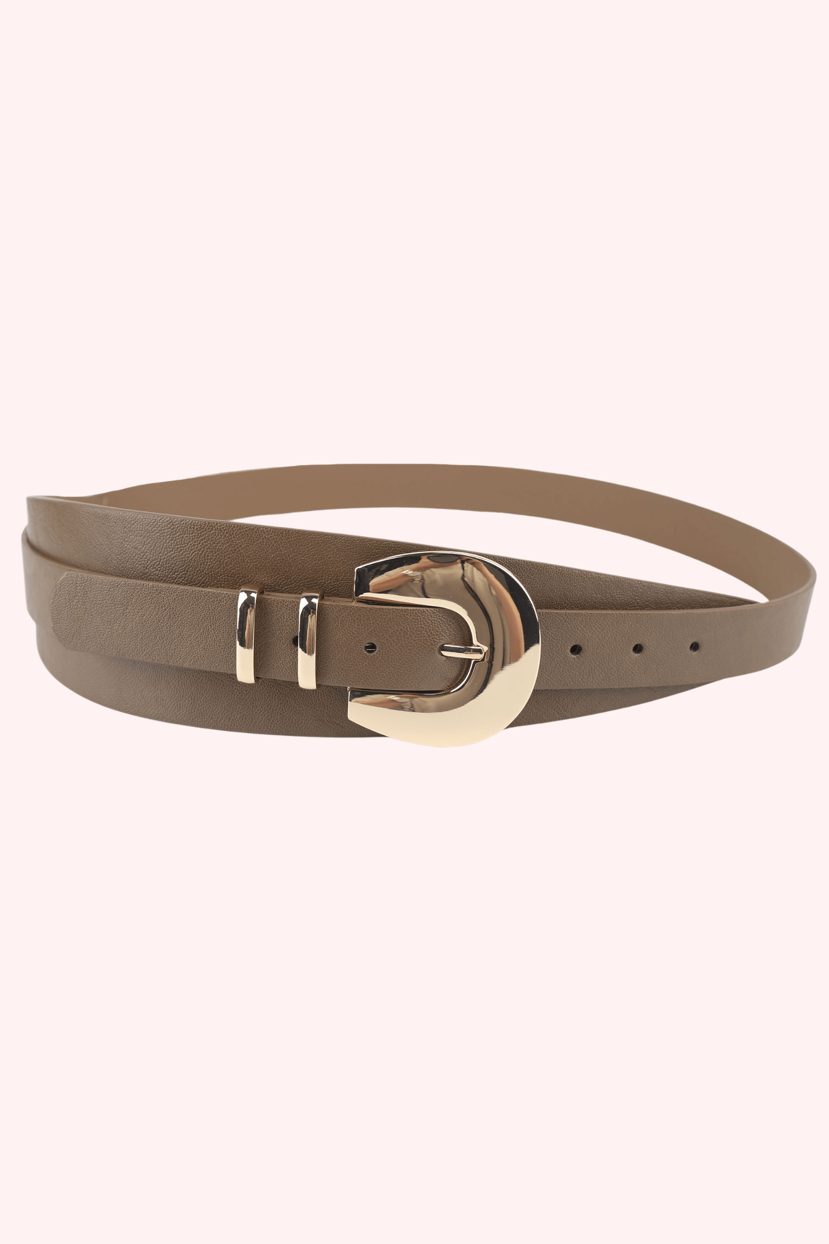 Buckle up riem - Dk. taupe