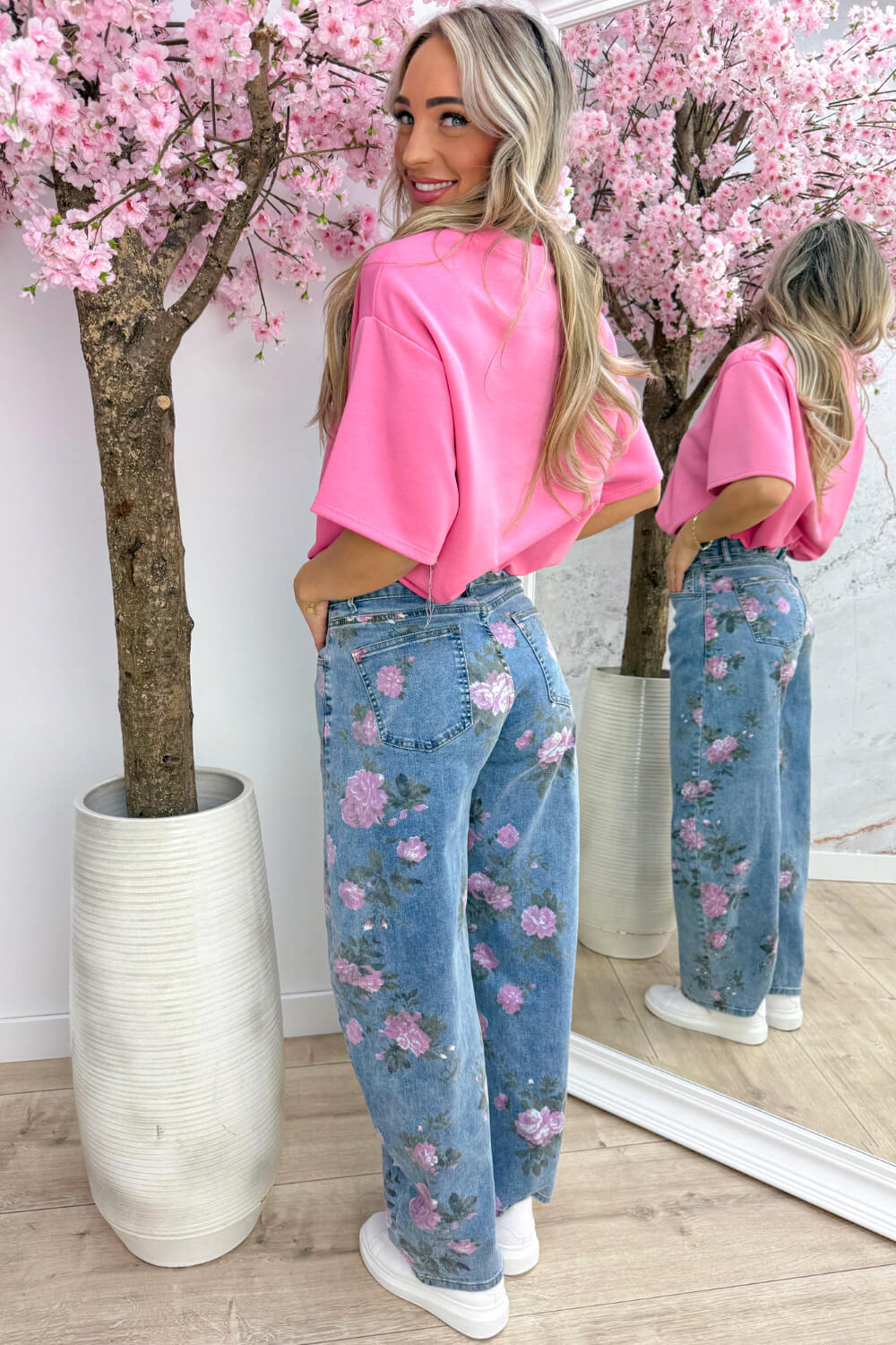 Basic puff topje - Lollypop roze