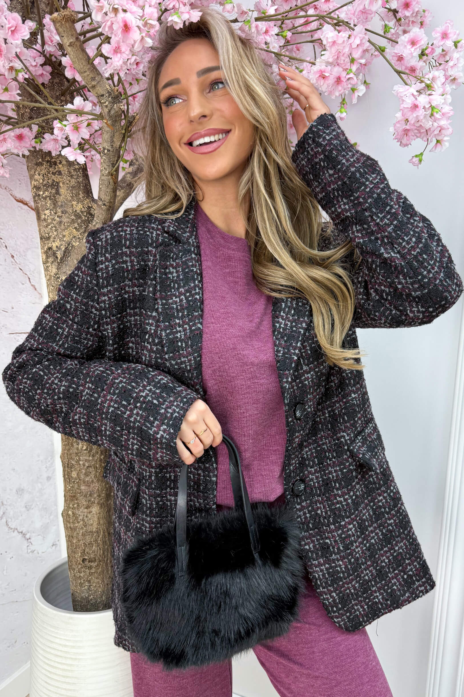 Fluffy cutie bag - Zwart