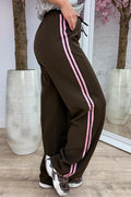 Pantalon rayé à garder à vous - Lollypop rose