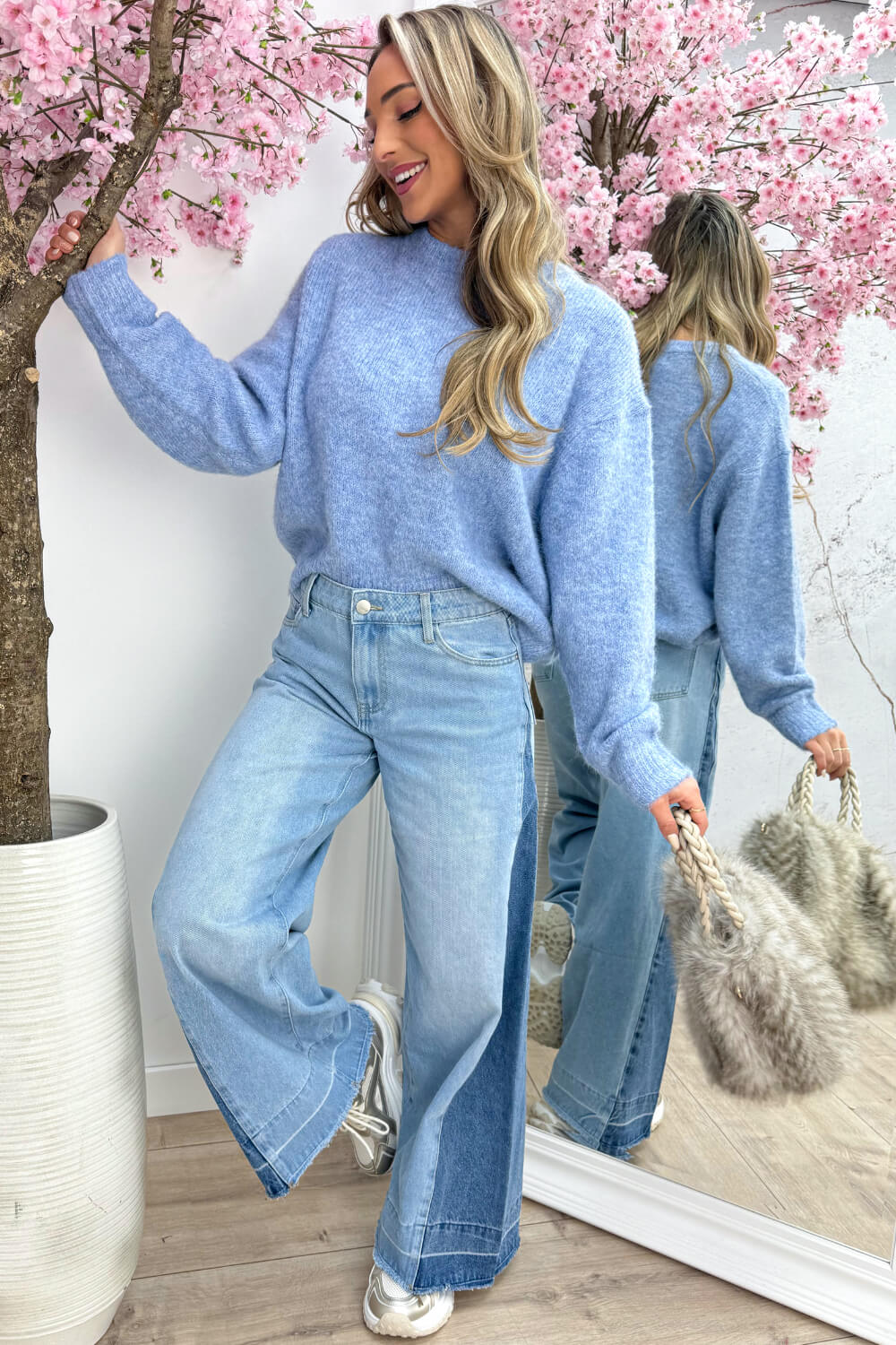 The perfect basic trui - Jeans blue