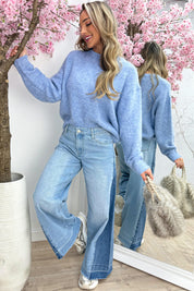 The perfect basic trui - Jeans blue