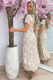 Barok chique dress - Taupe