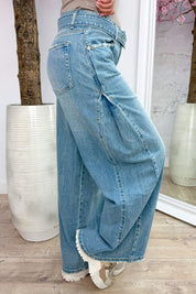 Something different wide leg jeans - Sky blue