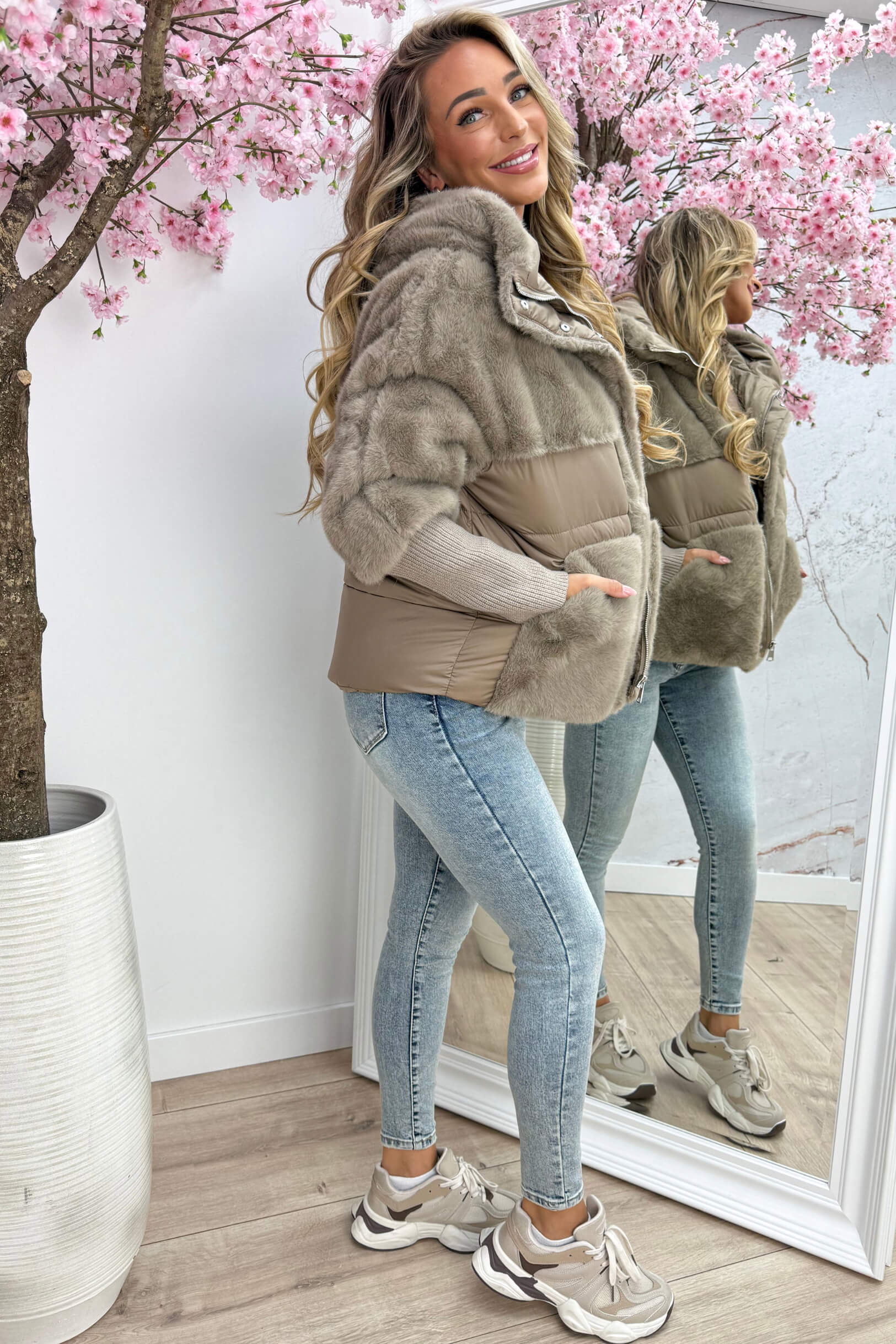 Furever winterjas - Taupe
