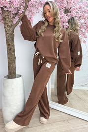 Perfect outfit comfy co-ord - Cognac