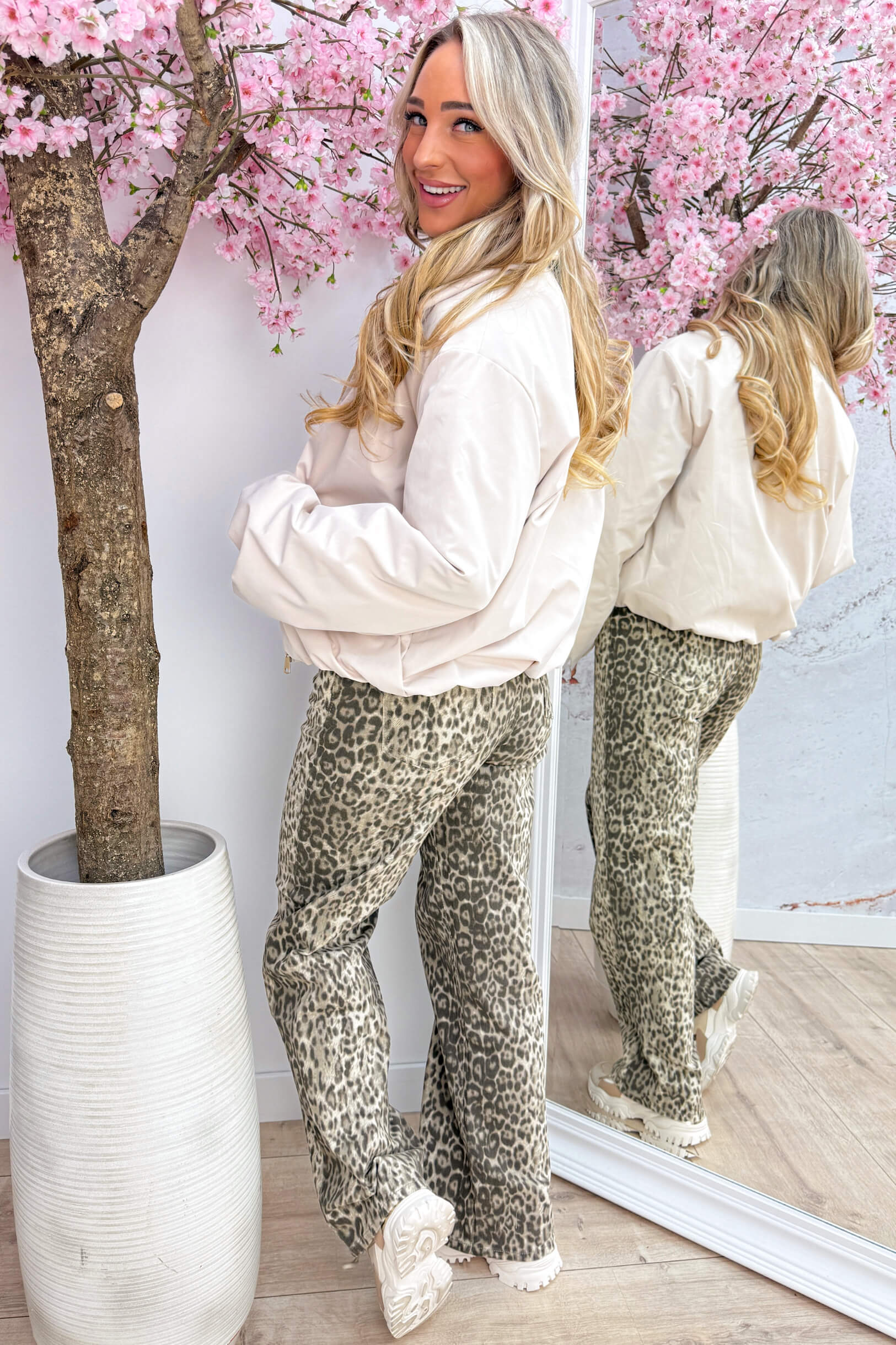 Puff it up bomber - Beige