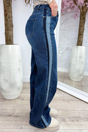 Dad fit full length jeans T6384-1 - Jeans blue