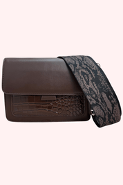 Sac de fête imprimé - marron