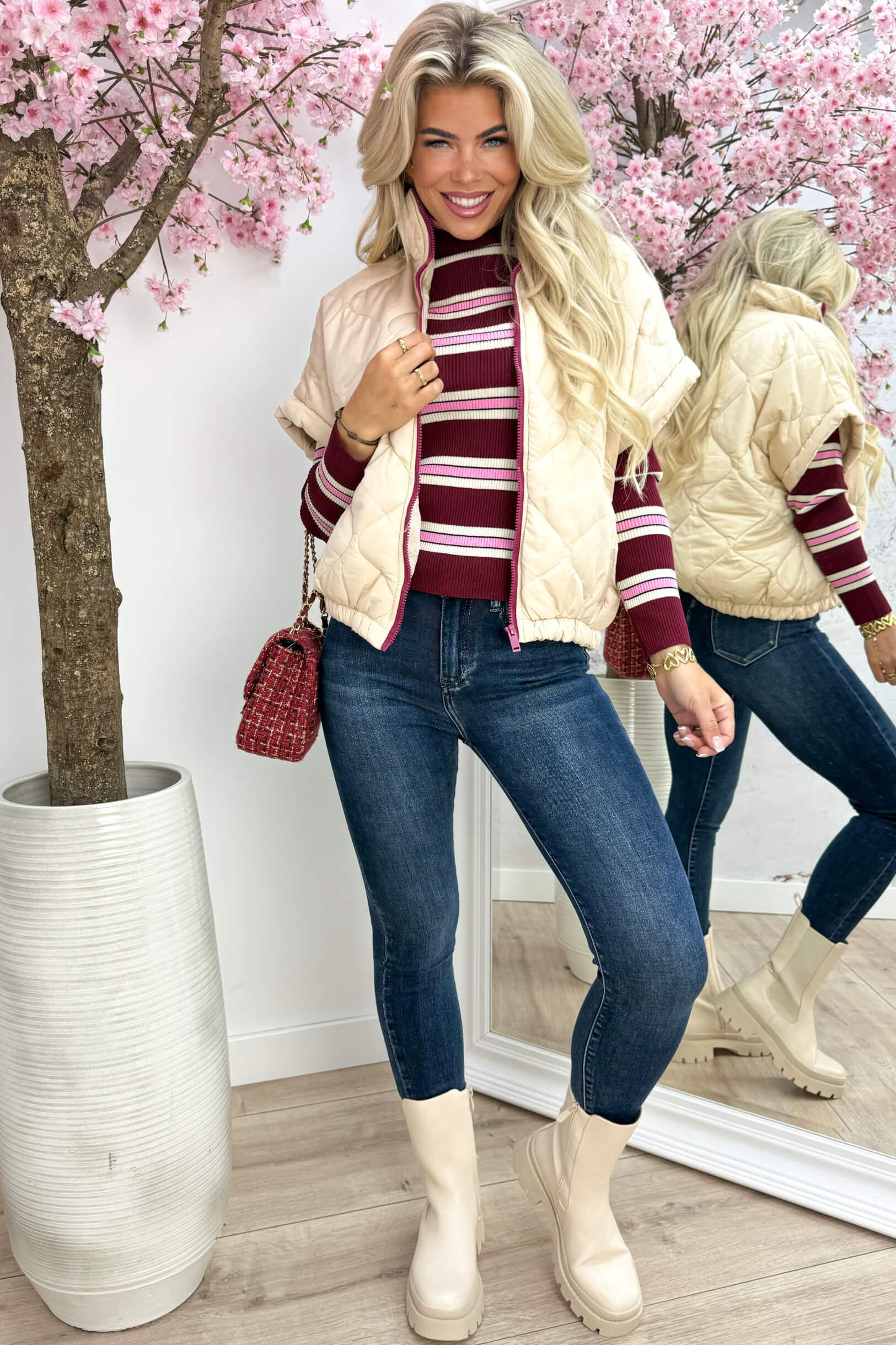 High waist jeans HM5348-1 - Jeans blue
