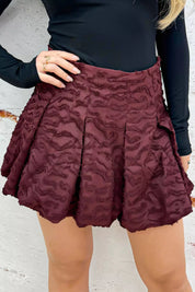 Amado Balloon Skort - Burdeos