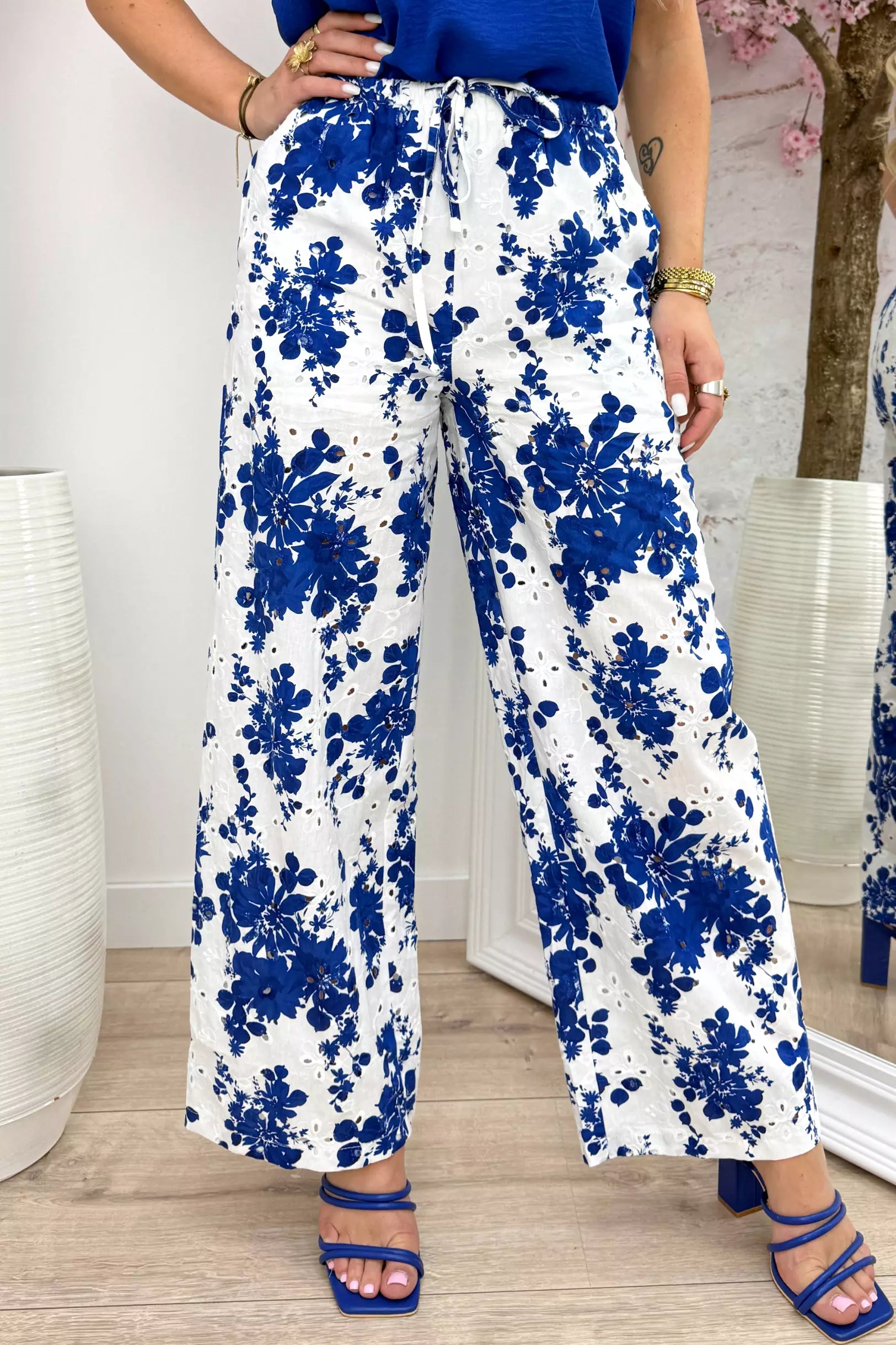 Mykonos nights pants - Kobalt