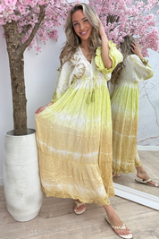 Havana beach dress - Olijf