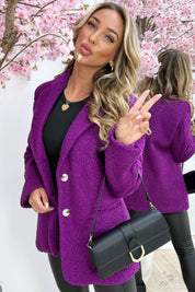 Teddy blazer - Berry purple