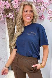 Leopard LA T-shirt - Navy
