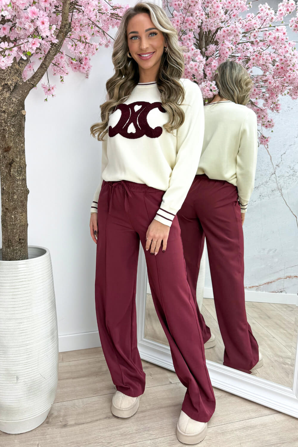 Yours to keep pantalon - Bordeaux