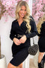 The girl with the golden touch dress - Zwart