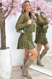 Flawless lace dress - Army
