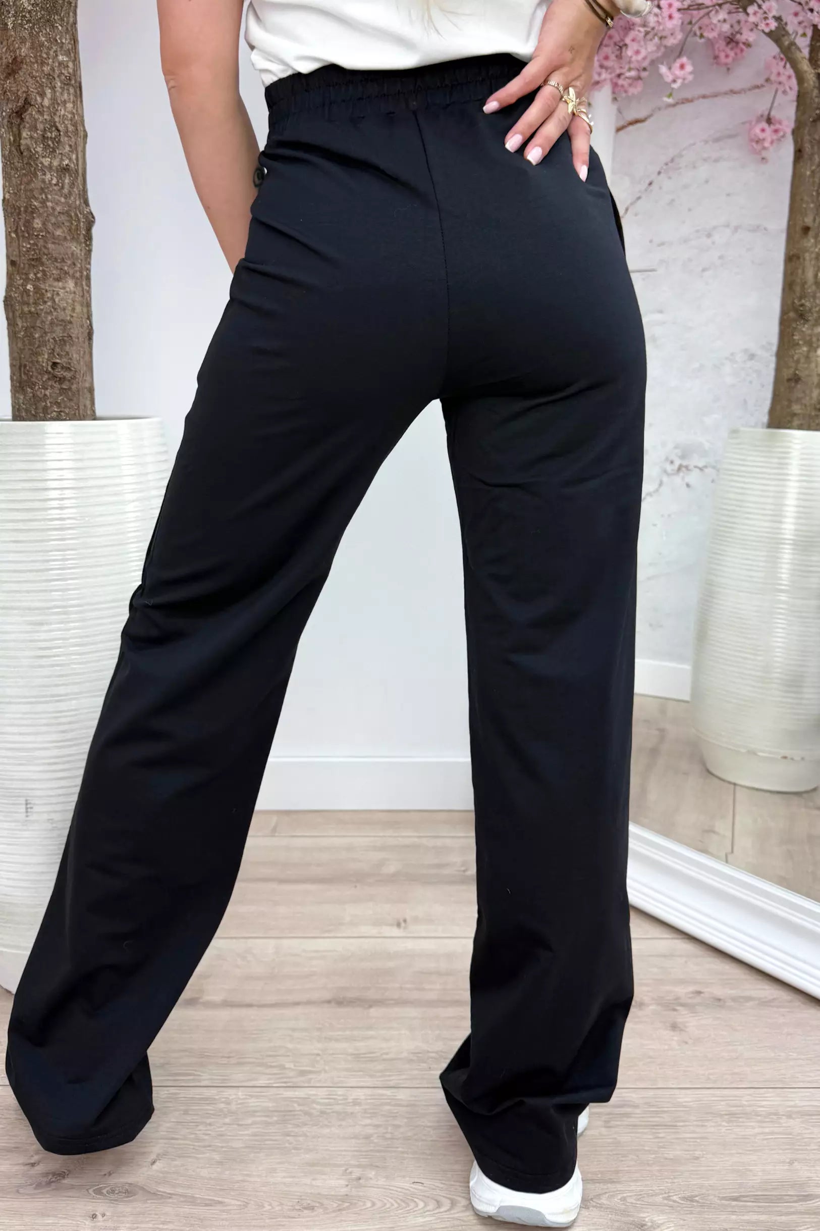Made for you basic comfy pants - Zwart